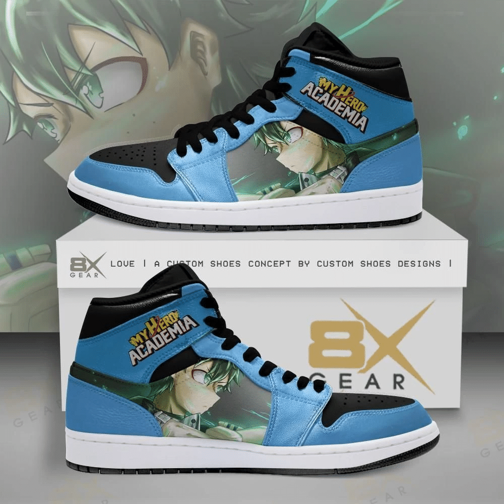 My Hero Academia Izuku Midoriya For Fan Anime Air Jordan 2021 Shoes Sport Sneakers