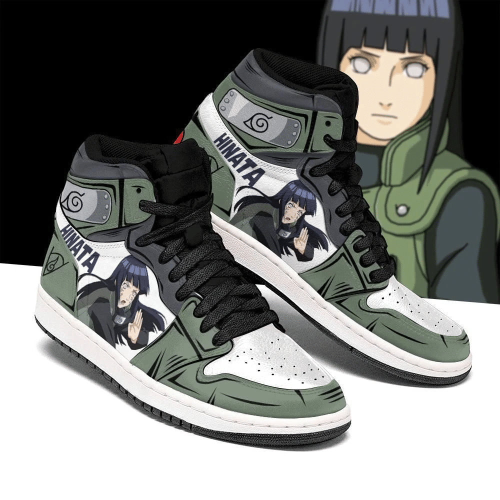 Naruto Hinata Hyuga Uniform Costume Anime Air Jordan Shoes Sport Sneakers