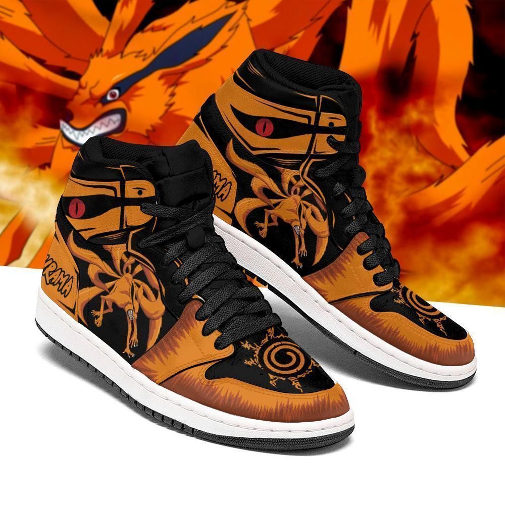 Naruto Kurama Anime Sneakers Air Jordan Shoes Sport