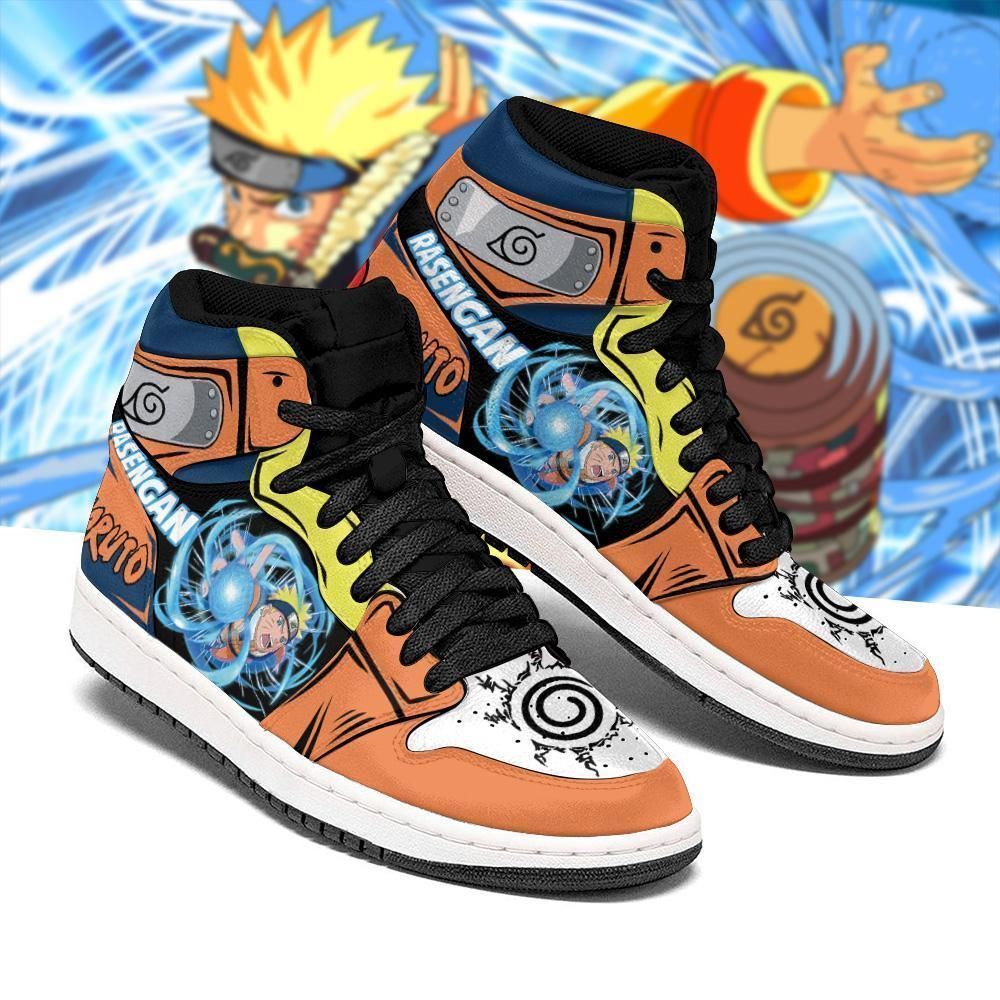 Naruto Rasengan Skill Costume Anime Air Jordan 2021 Shoes Sport Sneakers