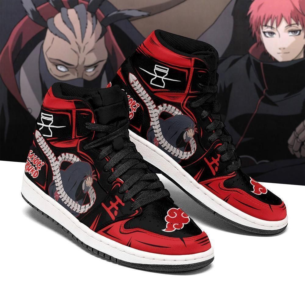 Naruto Sasori Hiruko Akatsuki Costume Anime Air Jordan Shoes Sport Sneakers