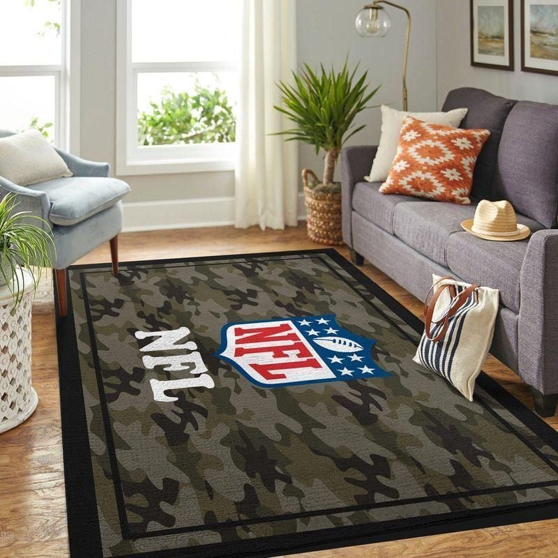 National Football League Nfl Rug Room Carpet Sport Custom Area Floor Home Decor - Indoor Outdoor Rugs