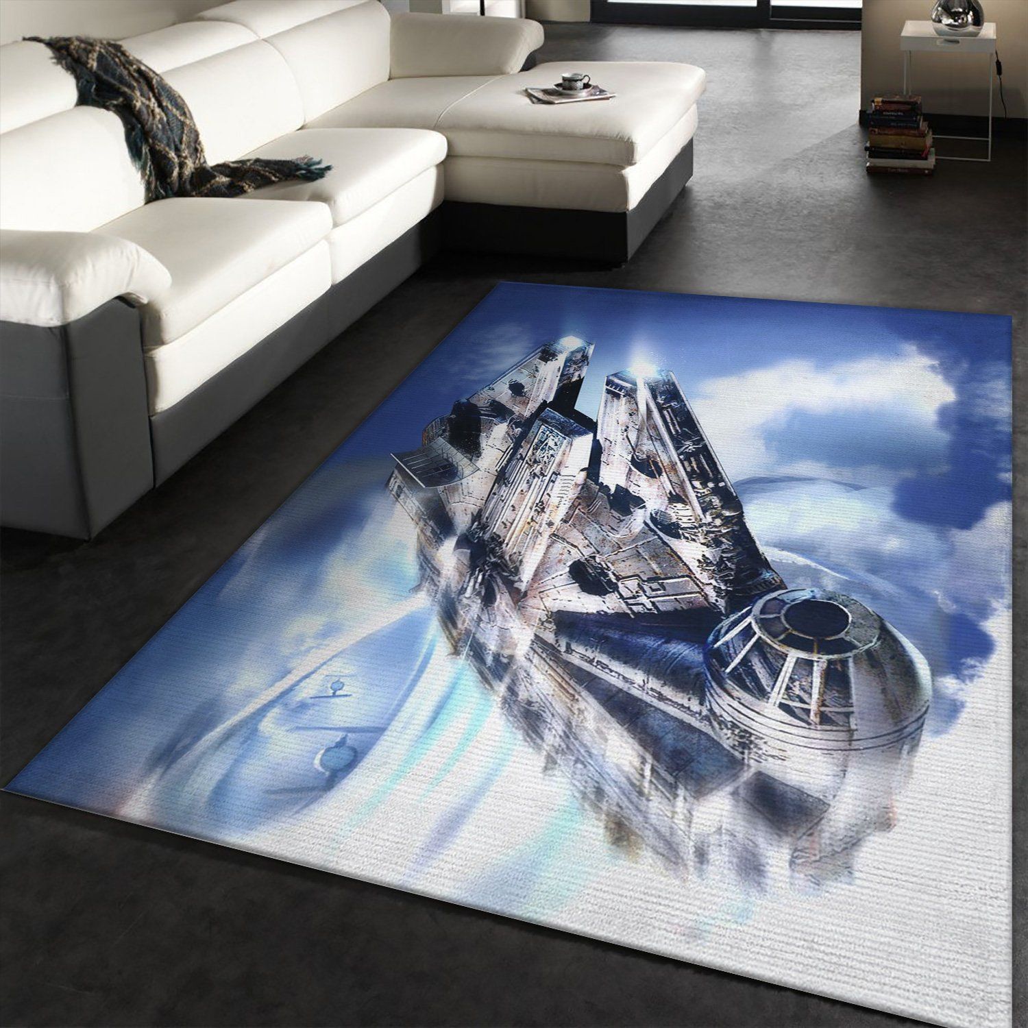 New Millenium Falcon Star War Battle Zone Area Rug Carpet