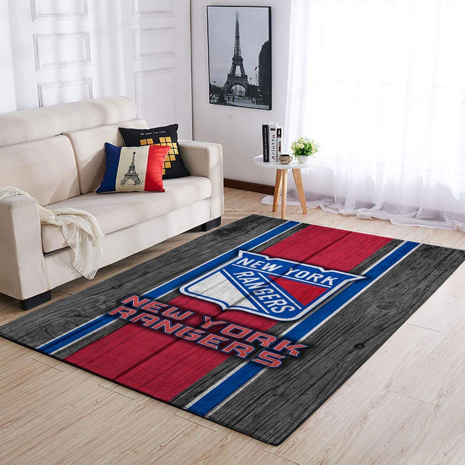 New York Rangers Nhl Team Logo Style Nice Gift Home Decor Rectangle Area Rug - Indoor Outdoor Rugs