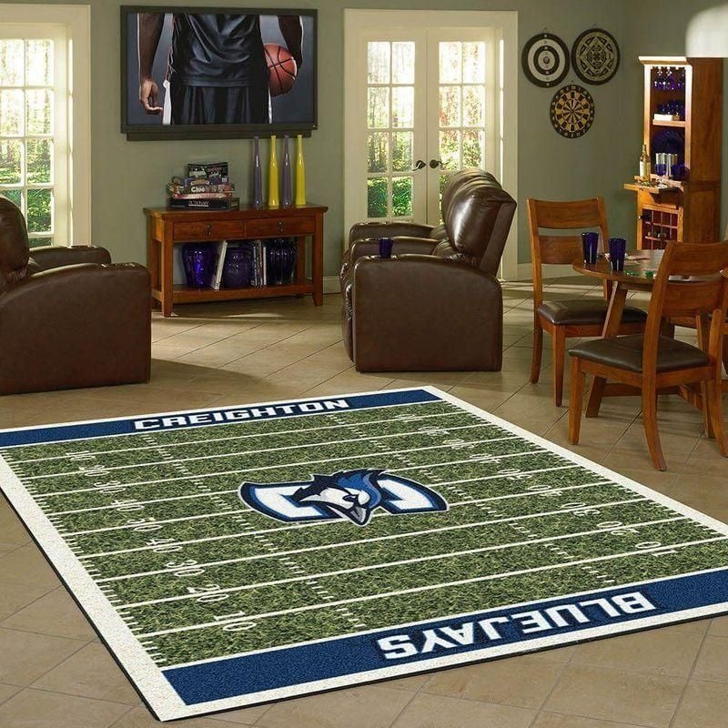 Nfl Football Fans Creighton Bluejays Home Field Area Rug Home Decor - Indoor Outdoor Rugs