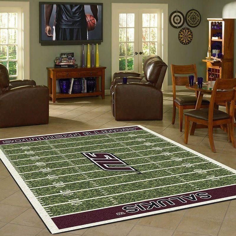 Nfl Football Fans Southern Illinois Salukis Home Field Area Rug Sport Home Decor - Indoor Outdoor Rugs