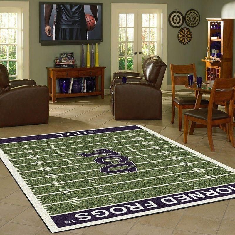 Nfl Football Fans Tcu Horned Frogs Home Field Area Rug Sport Home Decor - Indoor Outdoor Rugs