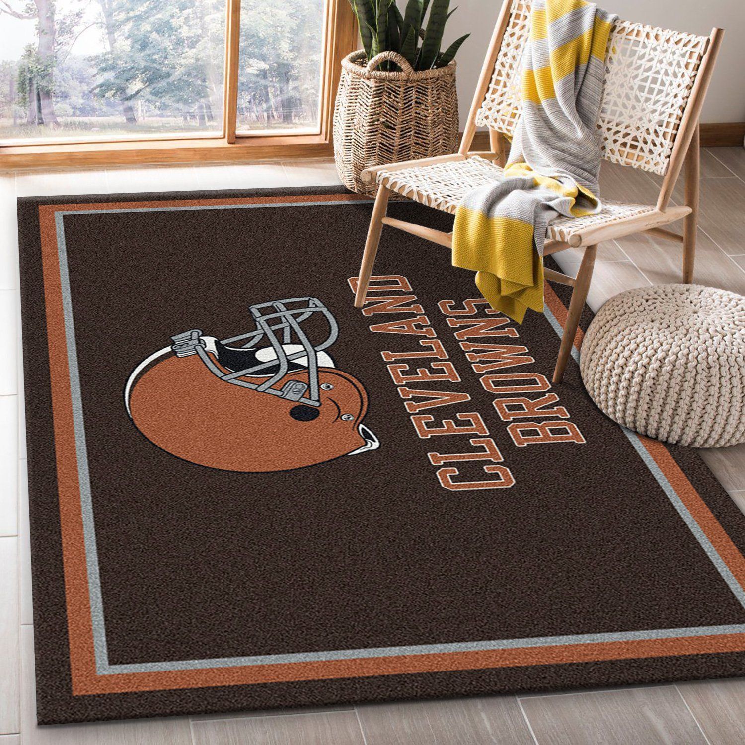 Nfl Spirit Cleveland Browns Area Rug For Christmas, Living Room Rug, Christmas Gift US Decor - Indoor Outdoor Rugs