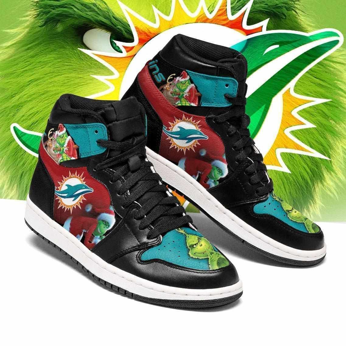 Nfl The Grinch Miami Dolphins Air Jordan 2021 Shoes Sport Sneakers