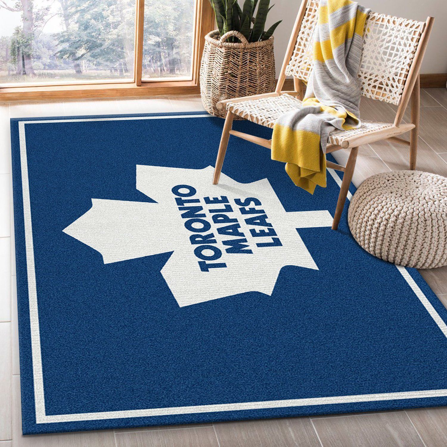 Nhl Spirit Toronto Maple Leafs Team Logo Area Rug