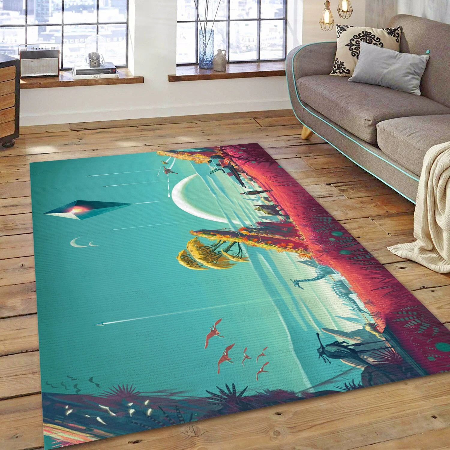 No Mans Sky Video Game Reangle Rug