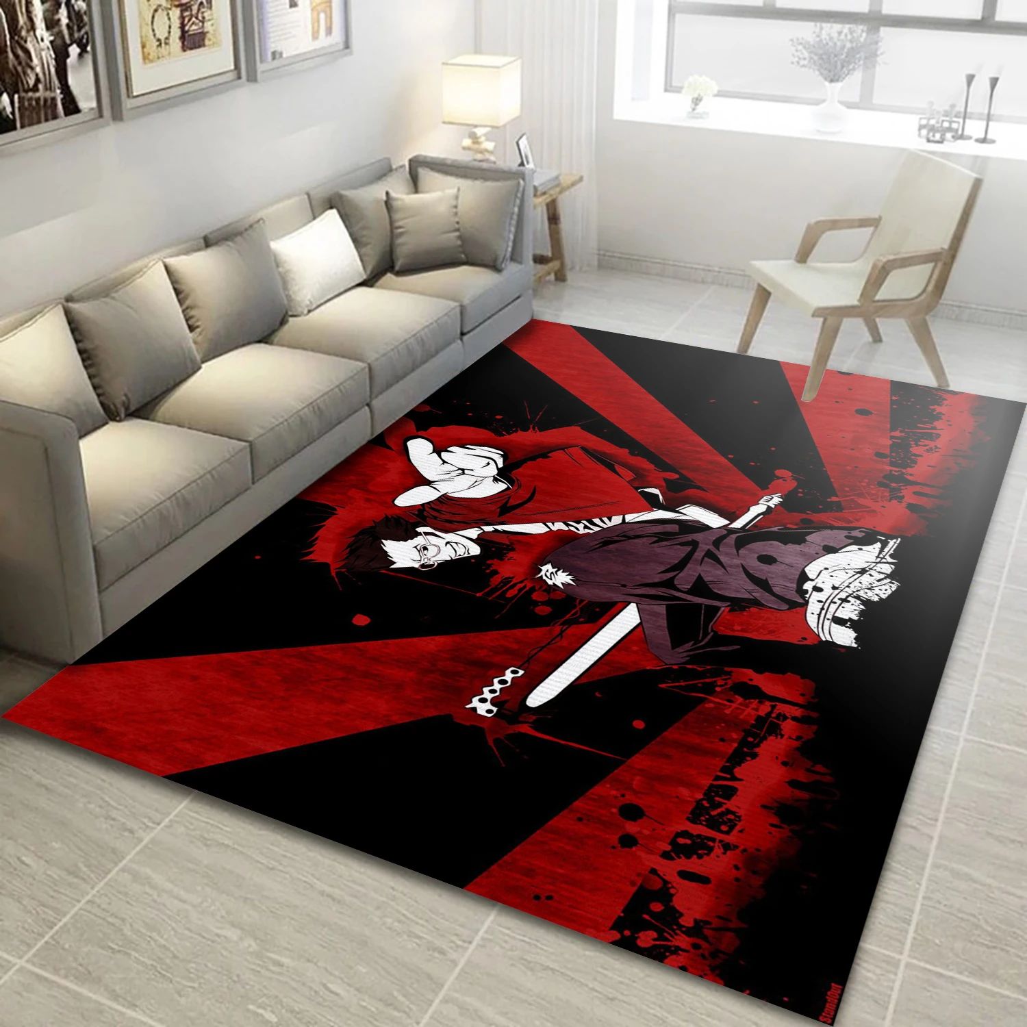 No More Heroes Gaming Area Rug