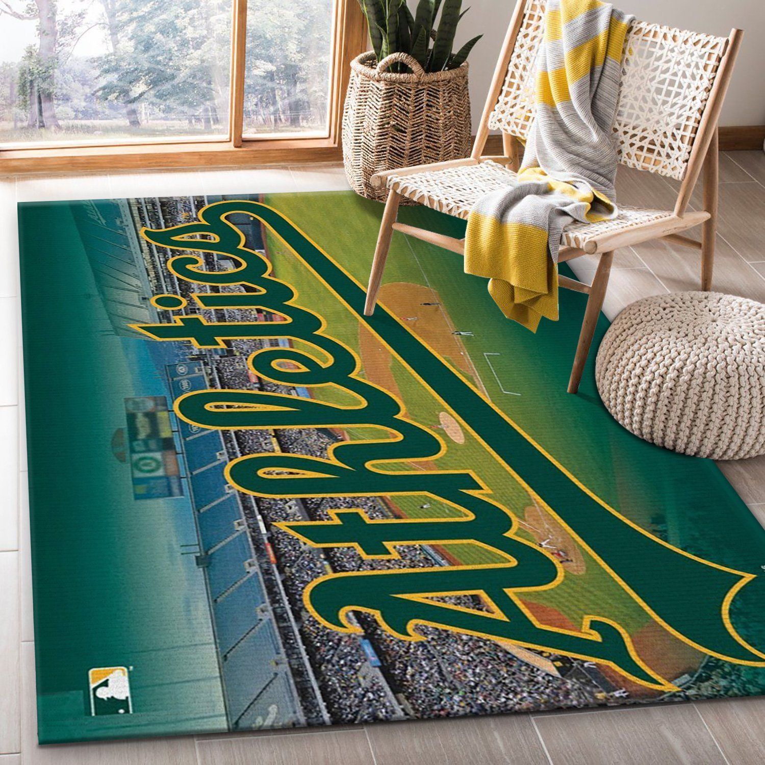 Oakland Athletics Wincraft Area Rug Carpet
