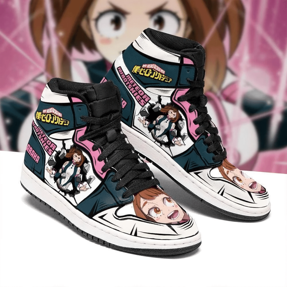 Ochako Uraraka Skill My Hero Academia Sneakers Anime Air Jordan Shoes Sport