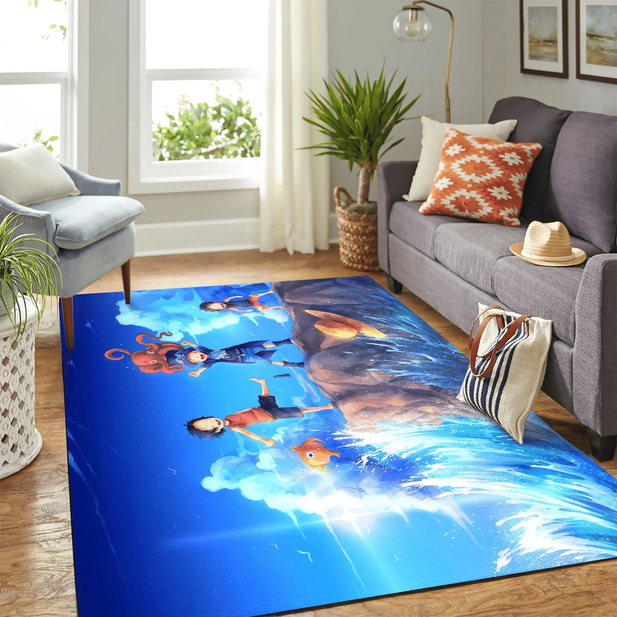 One Peace Kid Art Carpet Floor Area Rug Chrismas Gift - Indoor Outdoor Rugs