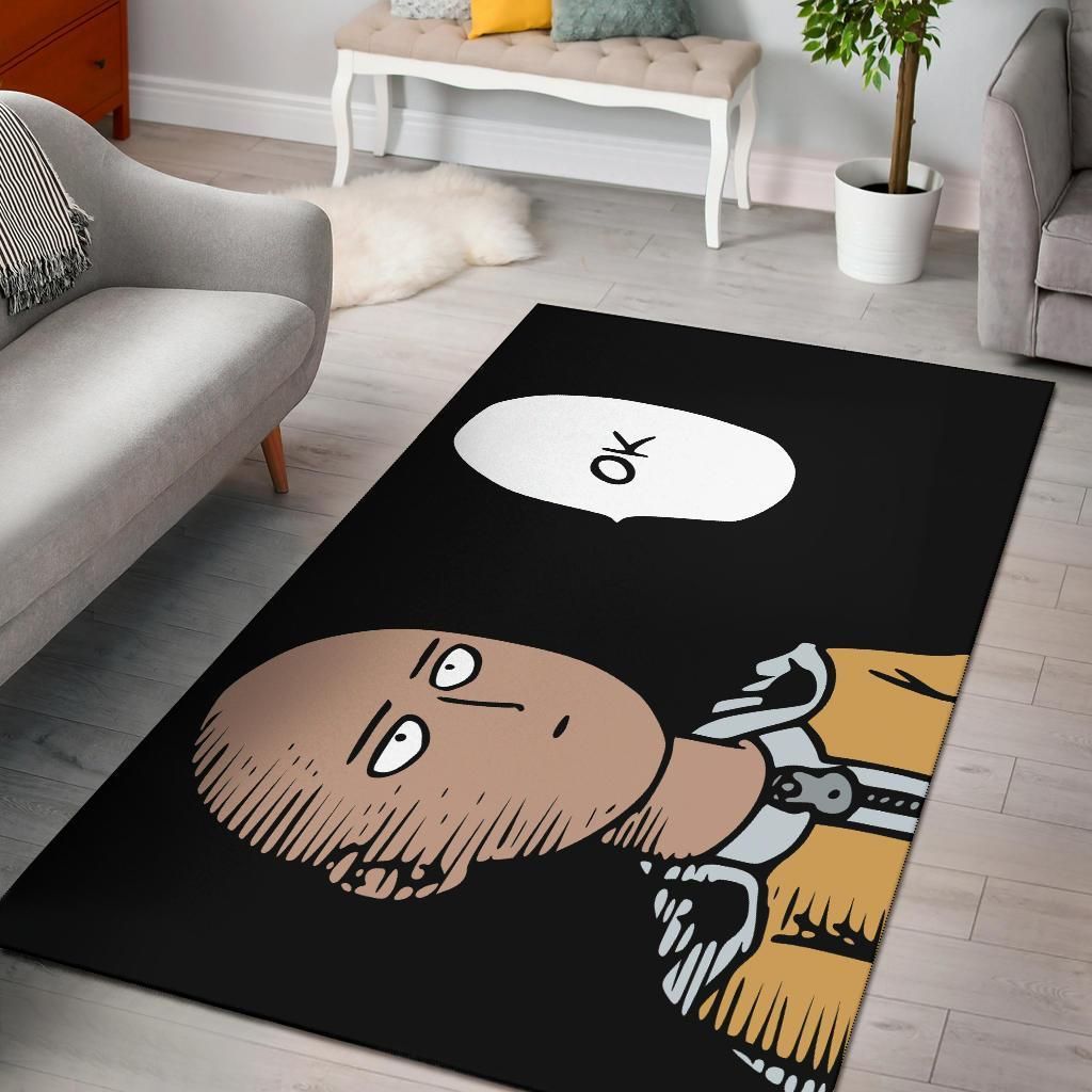 One Punch Man Ok Area Rug Chrismas Gift - Indoor Outdoor Rugs