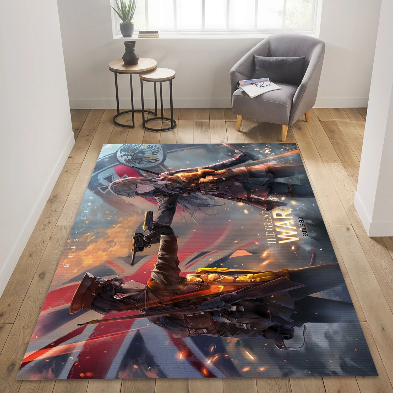 Original Battlefield Video Game Area Rug Area