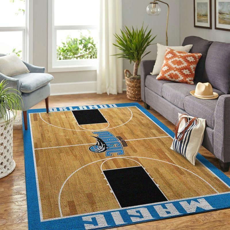 Orlando Magic Nba Rug Room Carpet Sport Custom Area Floor Home Decor - Indoor Outdoor Rugs