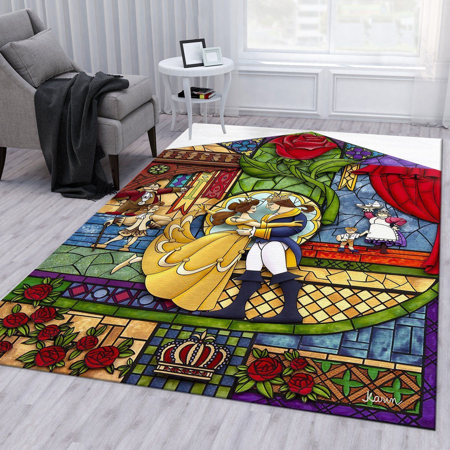 Our Fairytale Christmas Gift Rug Living Room Rug Home Decor Floor Decor - Indoor Outdoor Rugs