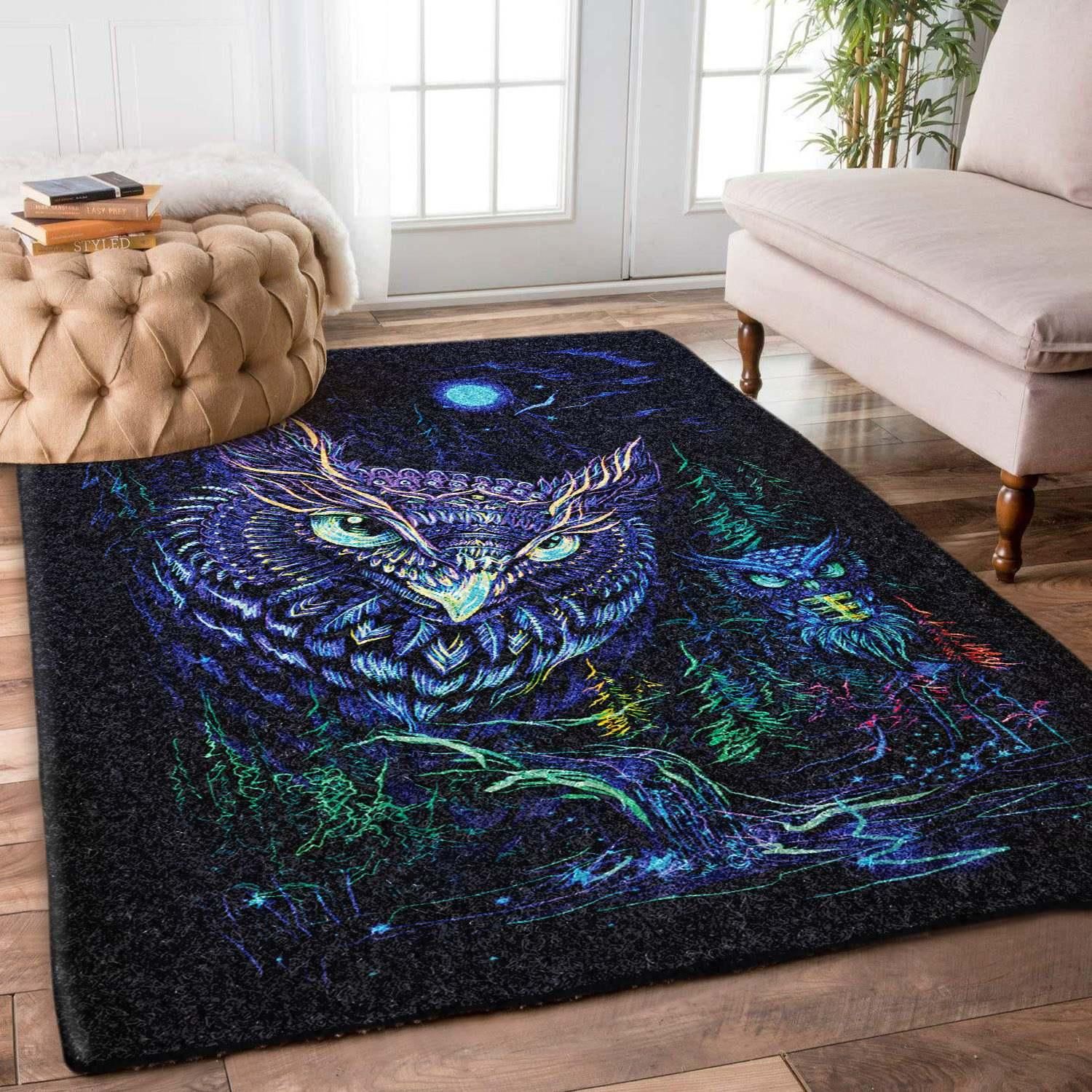 Owl Rug Chrismas Gift - Indoor Outdoor Rugs