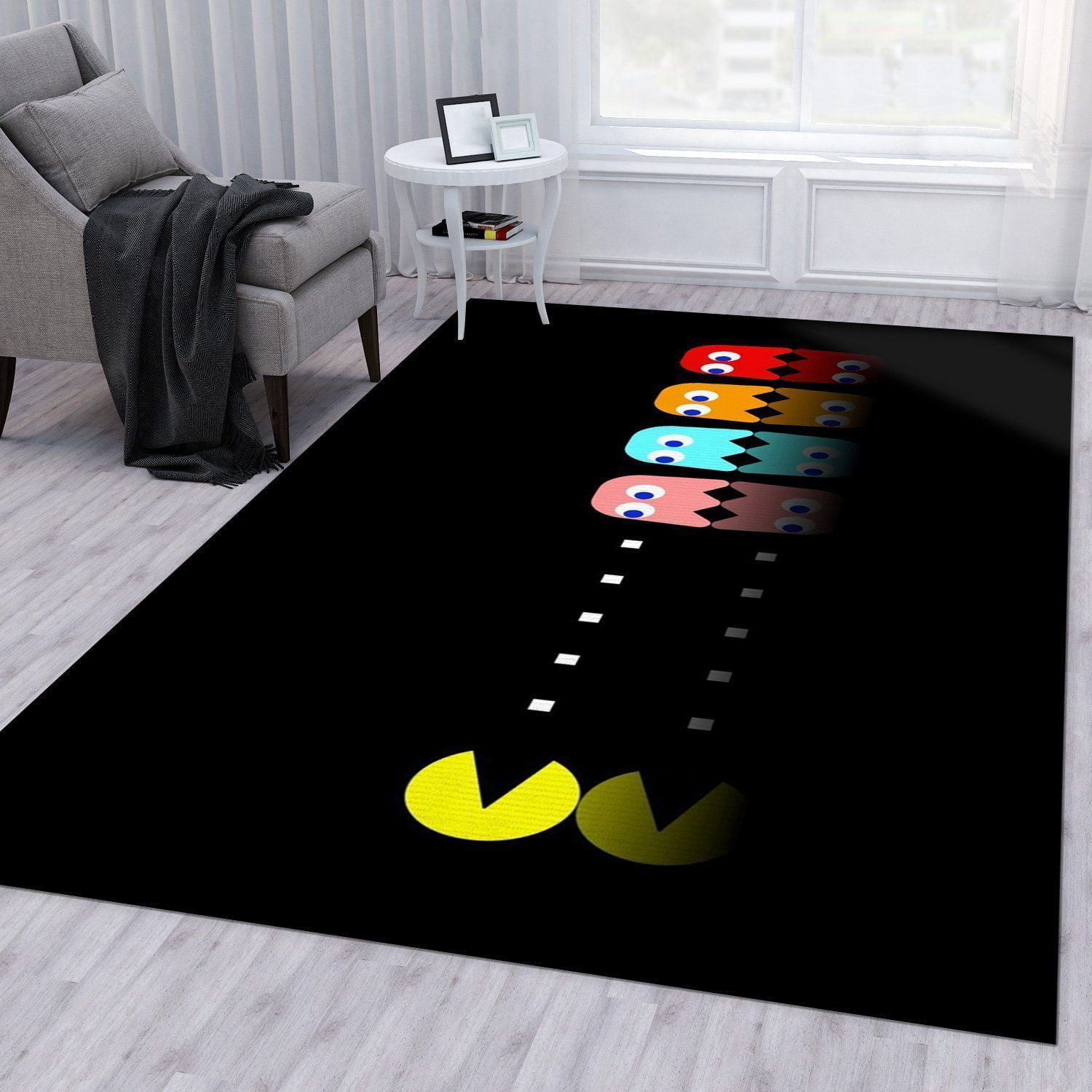 Pacman Gaming Area Rug Living Room Rug Home Decor Floor Decor - Indoor Outdoor Rugs