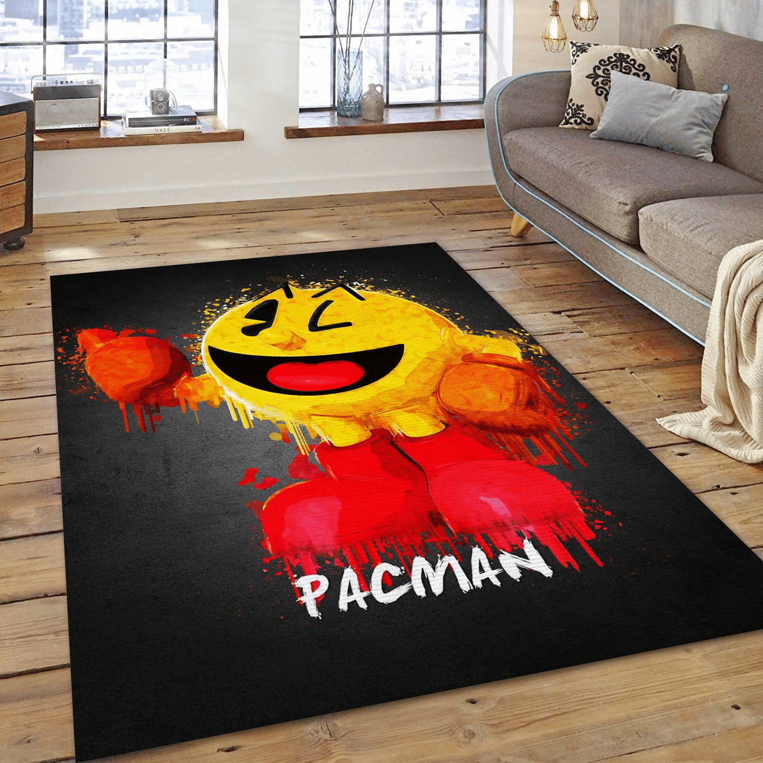 Pacman Gaming Area Rug