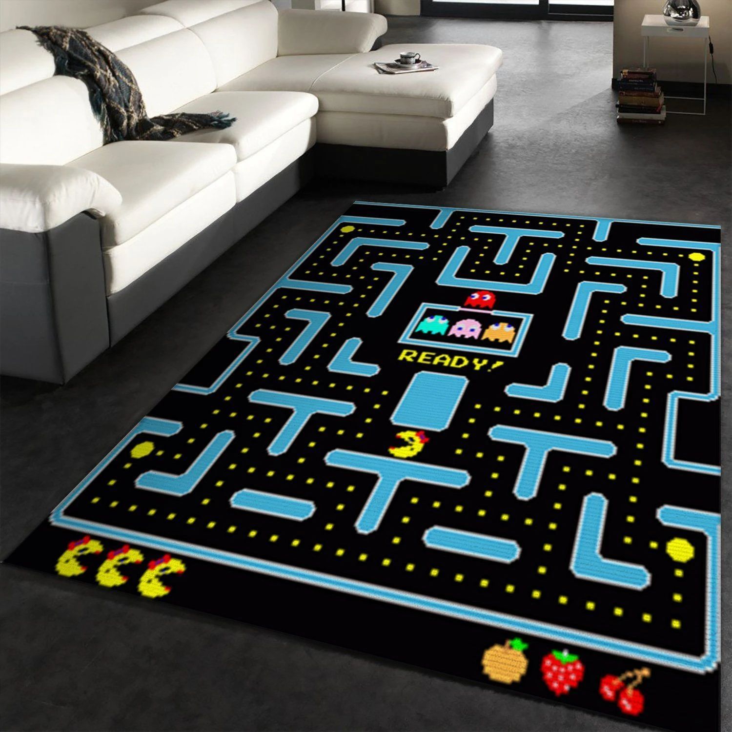 Pacman Gaming Collection Area Rugs Living Room Carpet Floor Decor The US Decor - Indoor Outdoor Rugs