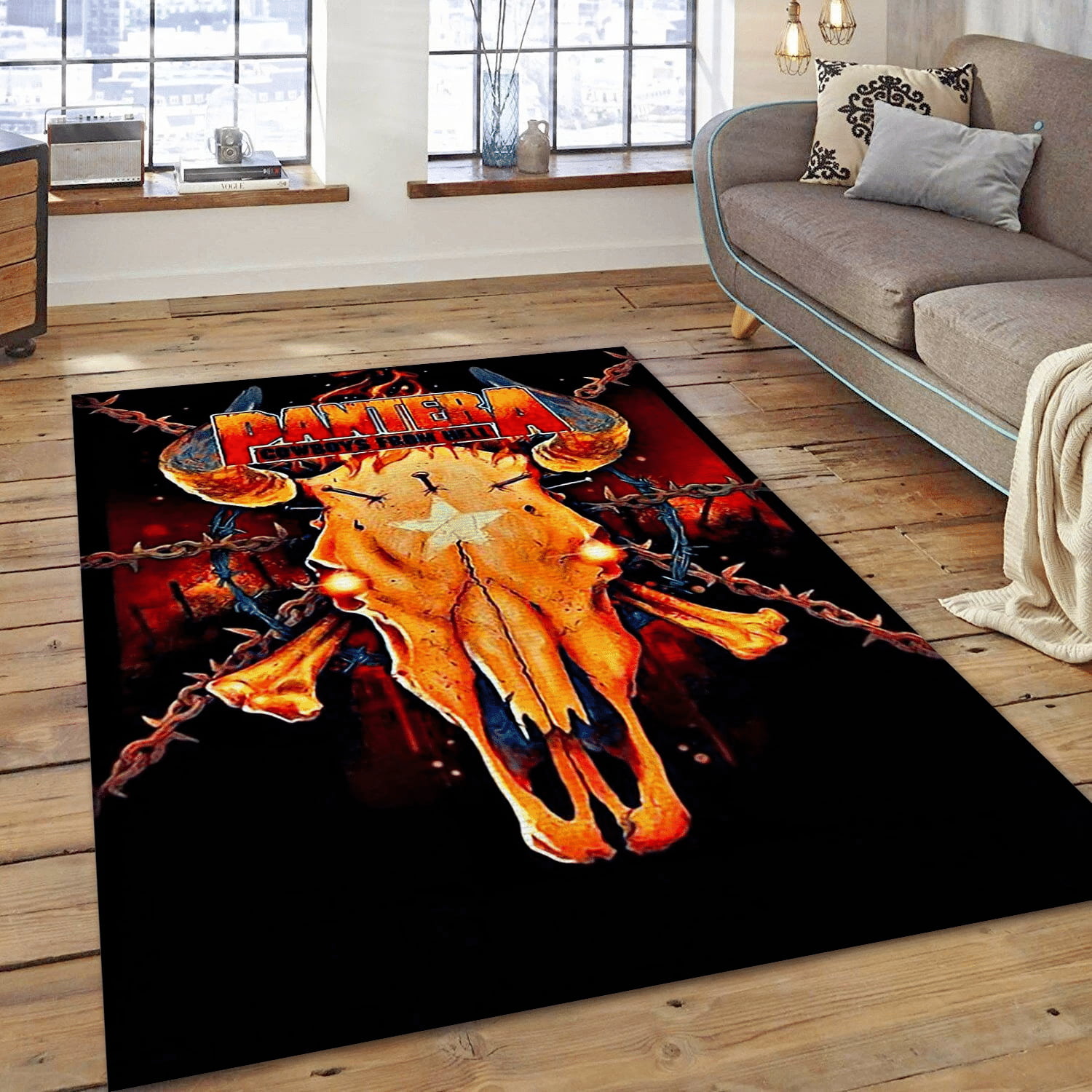 Pantera Rock Band Music Area Rug