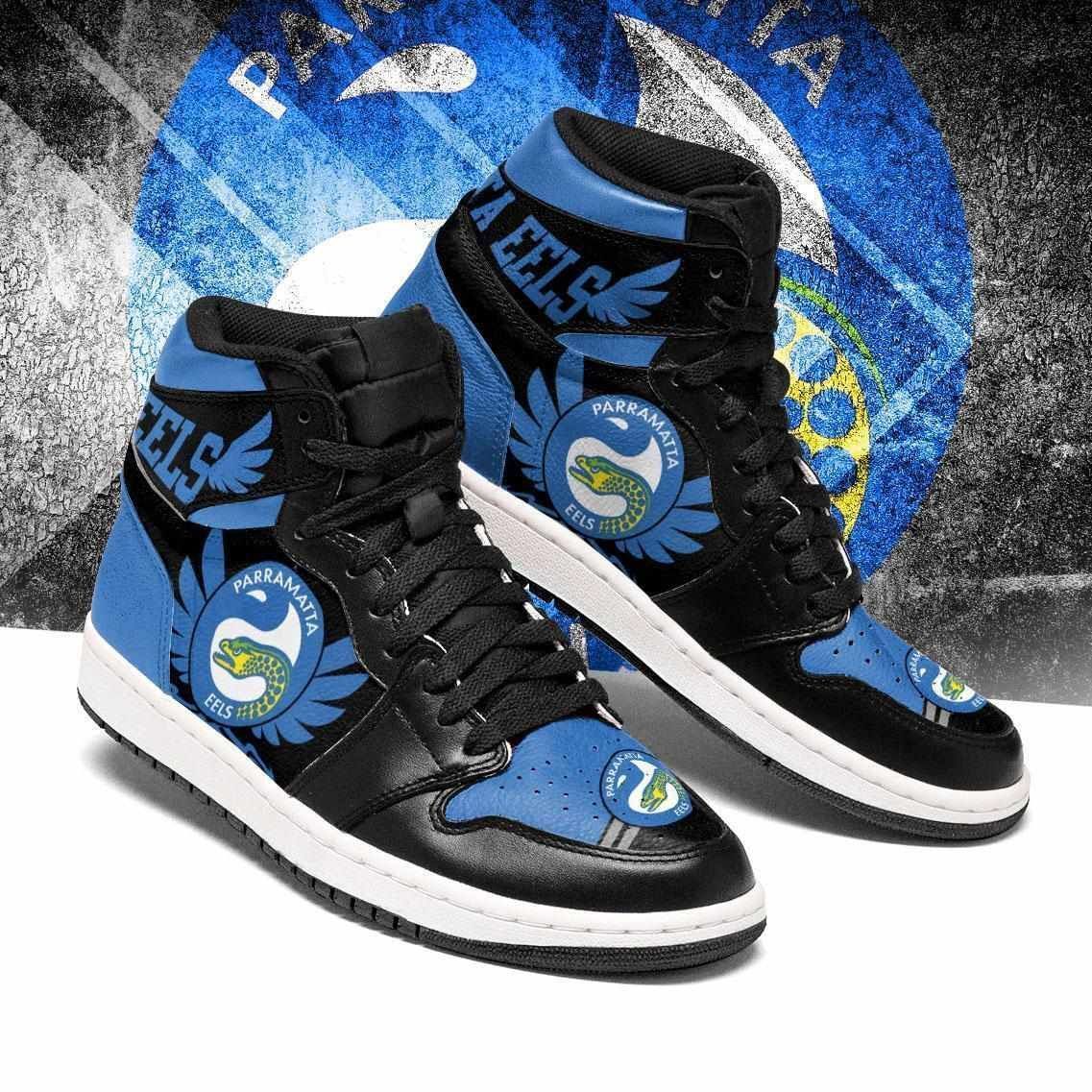 Parramatta Eels Nrl Air Jordan Shoes Sport Sneakers