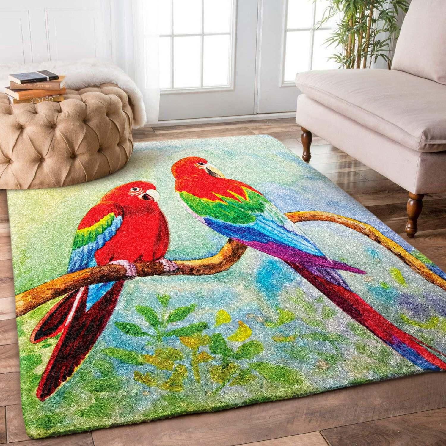 Parrots Rug - Indoor Outdoor Rugs