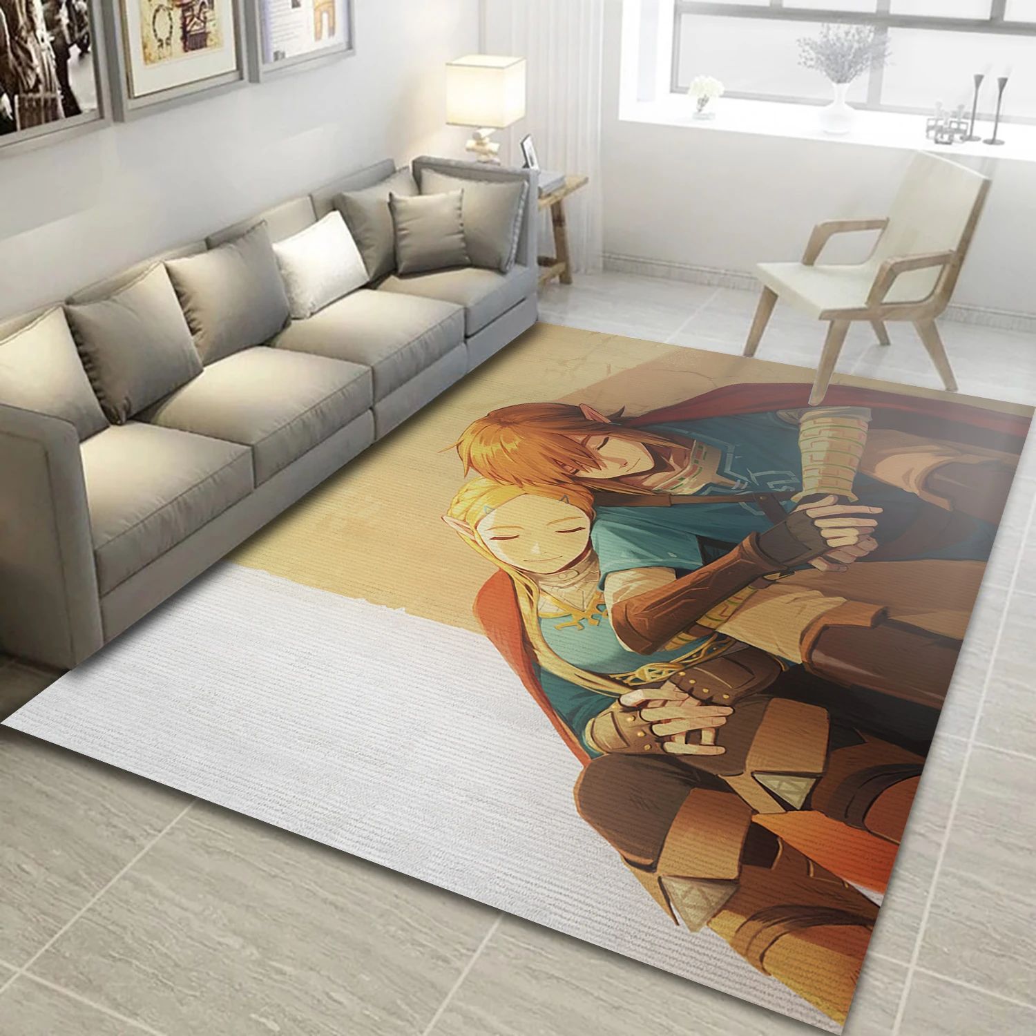 Peaceful Duo Video Game Reangle Rug