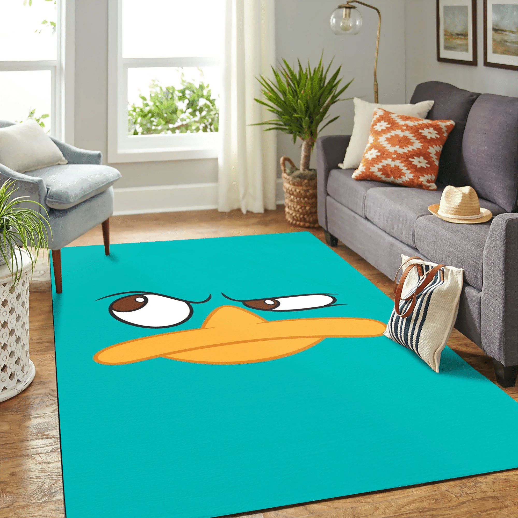 Perry Carpet Floor Area Rug Chrismas Gift - Indoor Outdoor Rugs