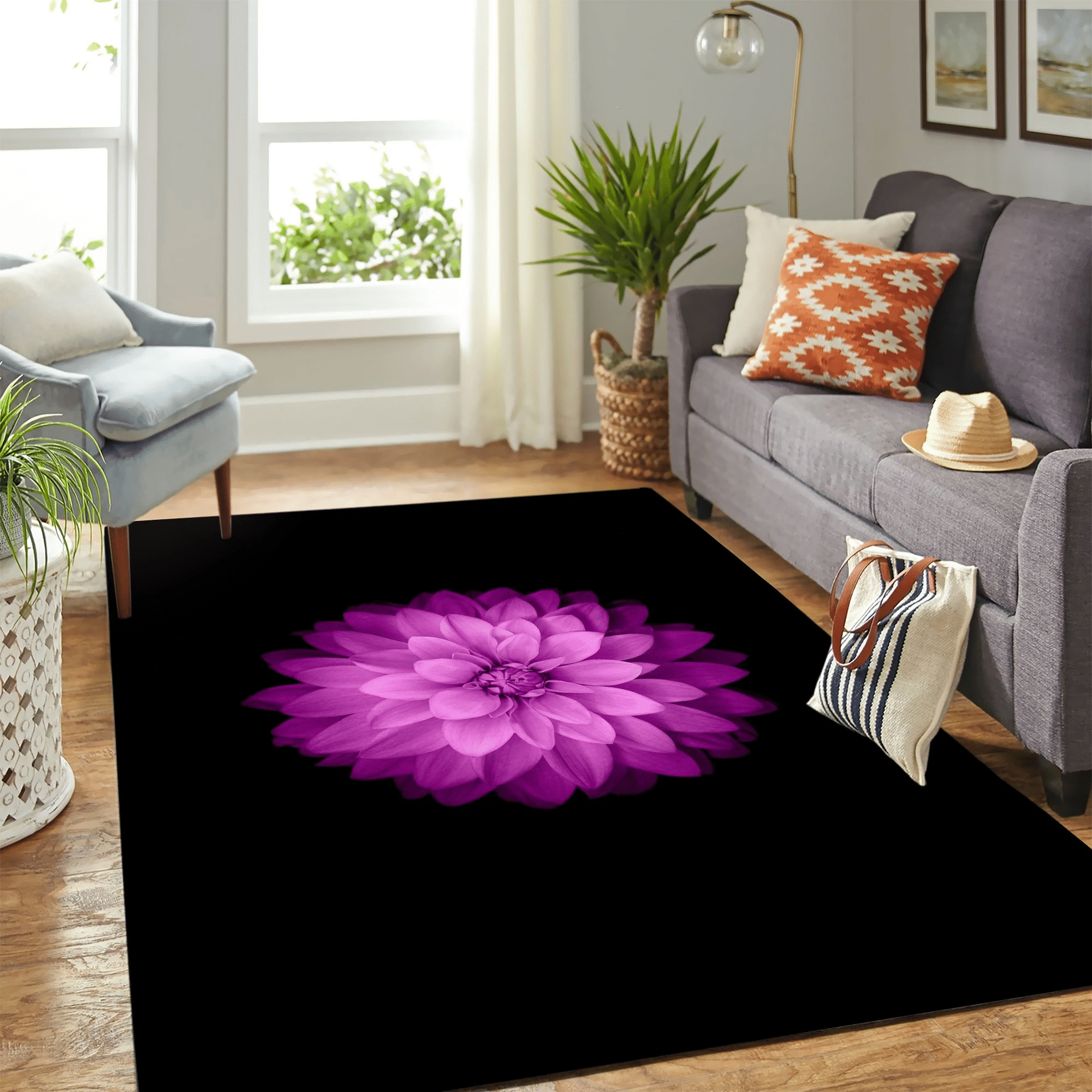 Petalos De Flor Carpet Floor Area Rug Chrismas Gift - Indoor Outdoor Rugs