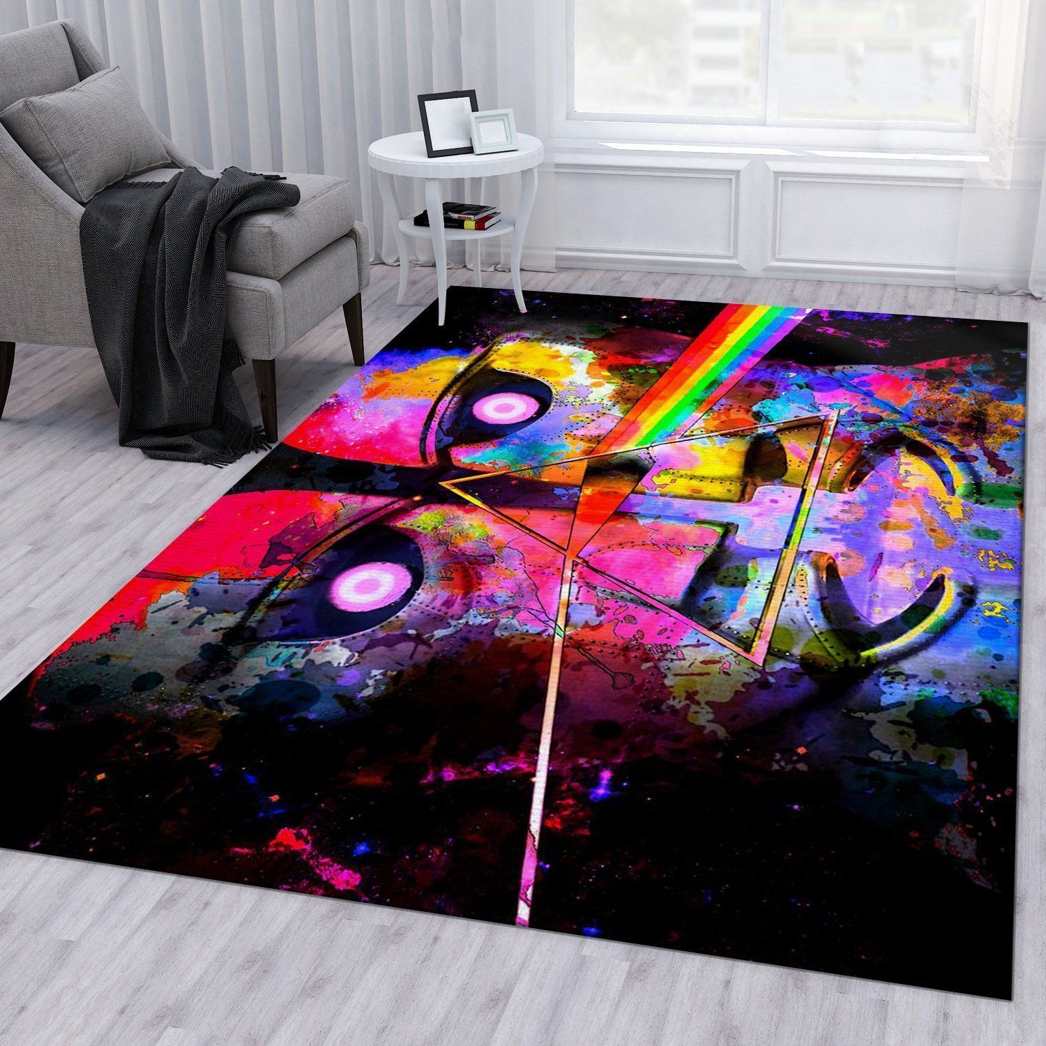 Pink Floyd Psychedelic Art Area Rug Bedroom Rug Home US Decor - Indoor Outdoor Rugs