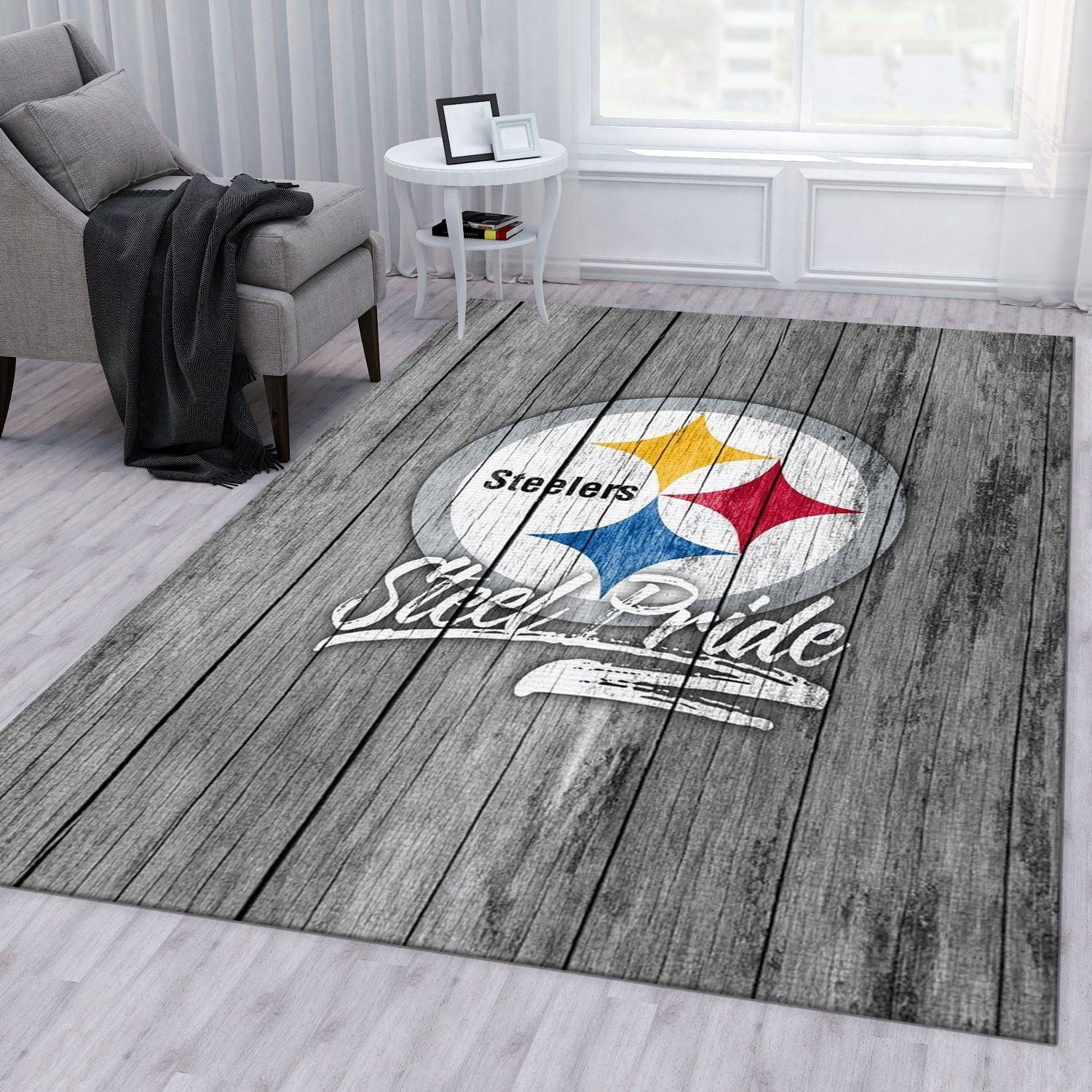 Pittsburgh Pride Hd Nfl Rug Bedroom Rug US Gift Decor - Indoor Outdoor Rugs