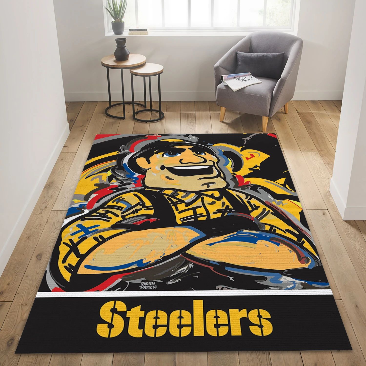 Pittsburgh Steelers X NFL Area Rug For Christmas