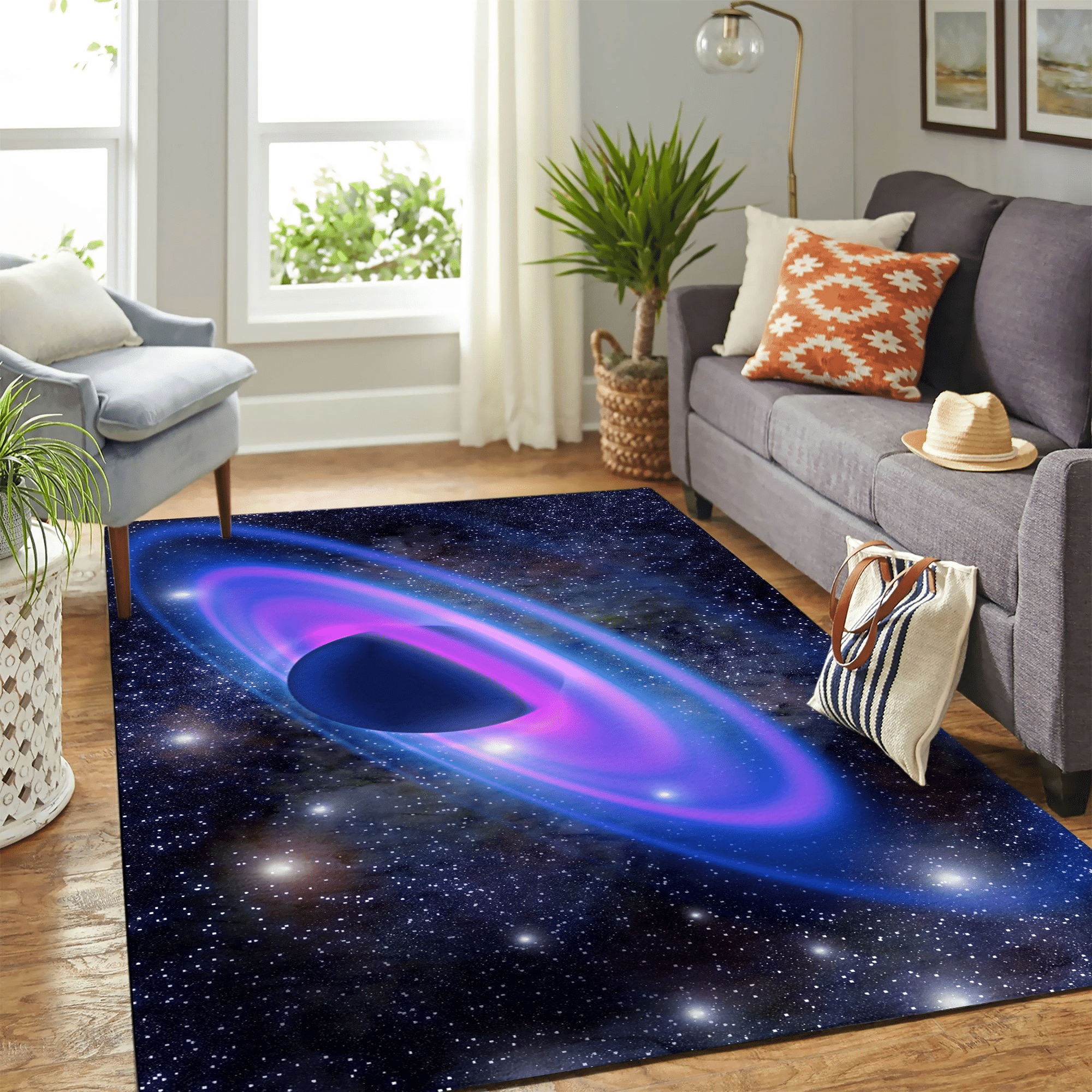 Planet Galaxy Carpet Floor Area Rug Chrismas Gift - Indoor Outdoor Rugs