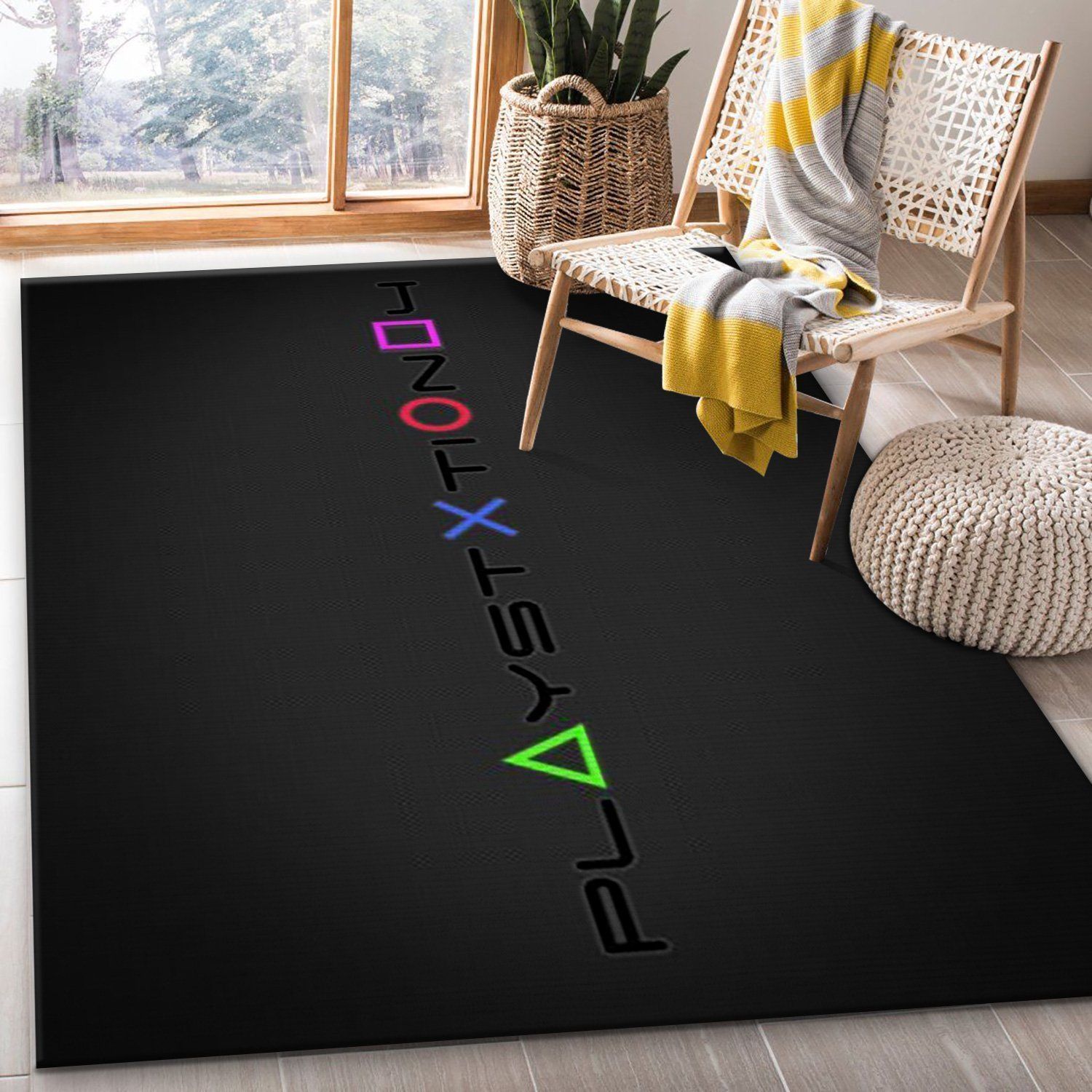 Playstation V30 Area Rug Bedroom Rug Home Decor Floor Decor - Indoor Outdoor Rugs