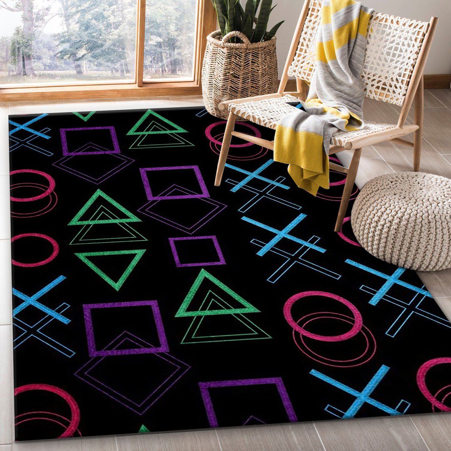 Playstation V47 Area Rug For Gift Living Room Rug Home US Decor - Indoor Outdoor Rugs