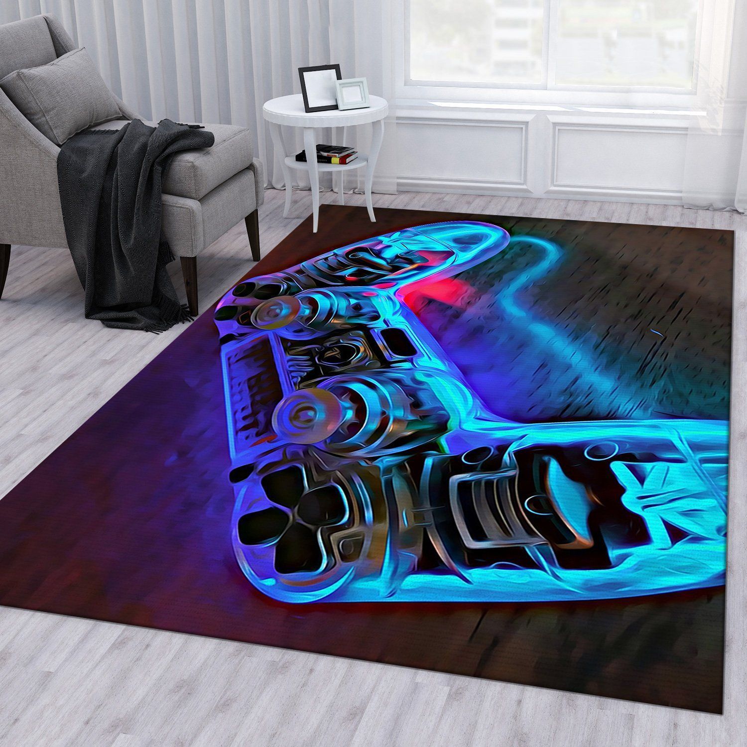 Playstation V5 Area Rug Living Room Rug Home US Decor - Indoor Outdoor Rugs