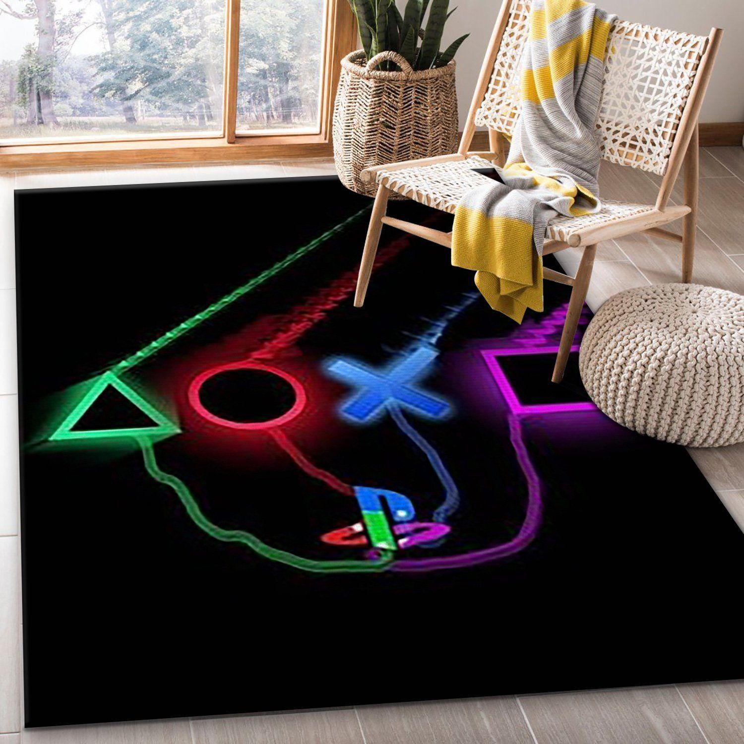 Playstation V54 Area Rug For Gift Bedroom Rug Home US Decor - Indoor Outdoor Rugs