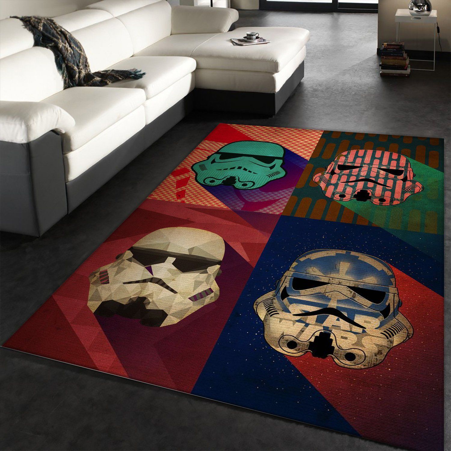 Polygon Squad Star War Pop Art Rug