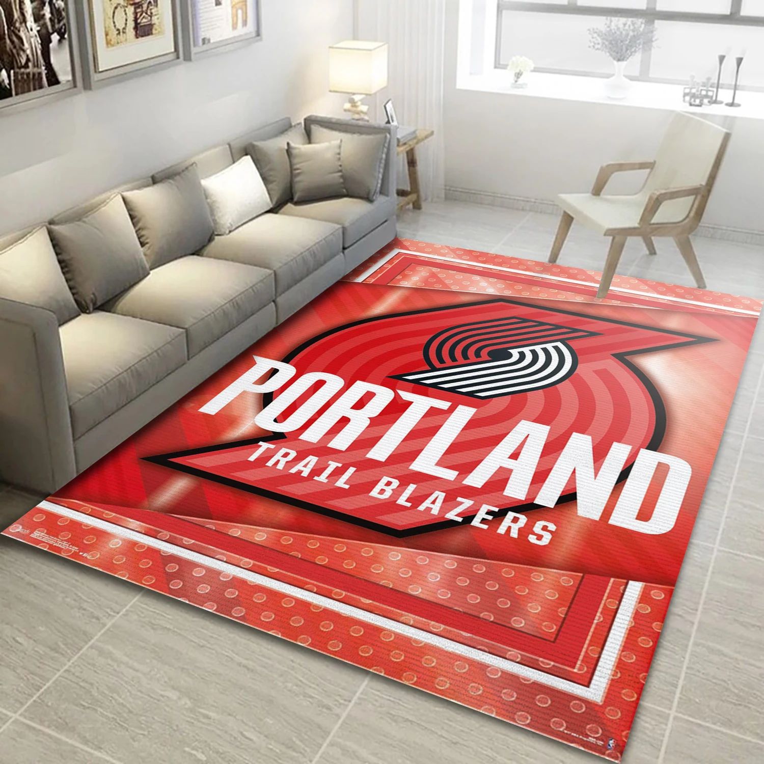 Portland Trail Blazers NBA Area Rug Carpet