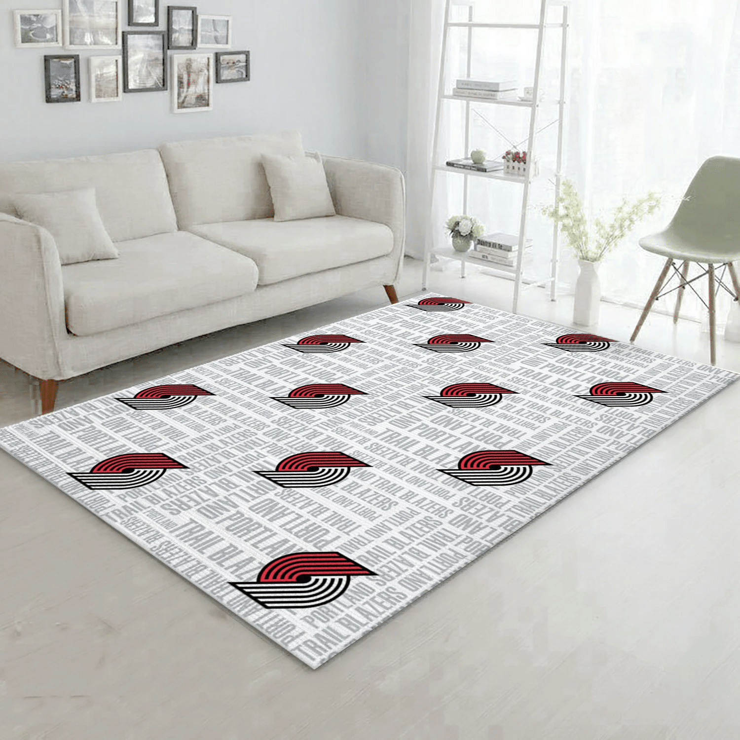 Portland Trailblazers Patterns NBA Area Rug