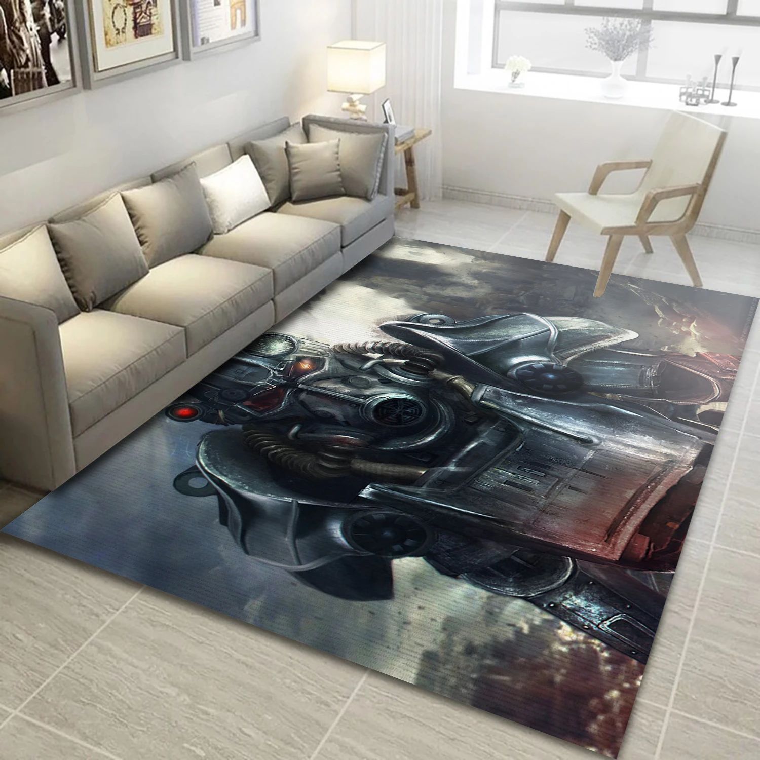 Power Armor Fallout Gaming Area Rug