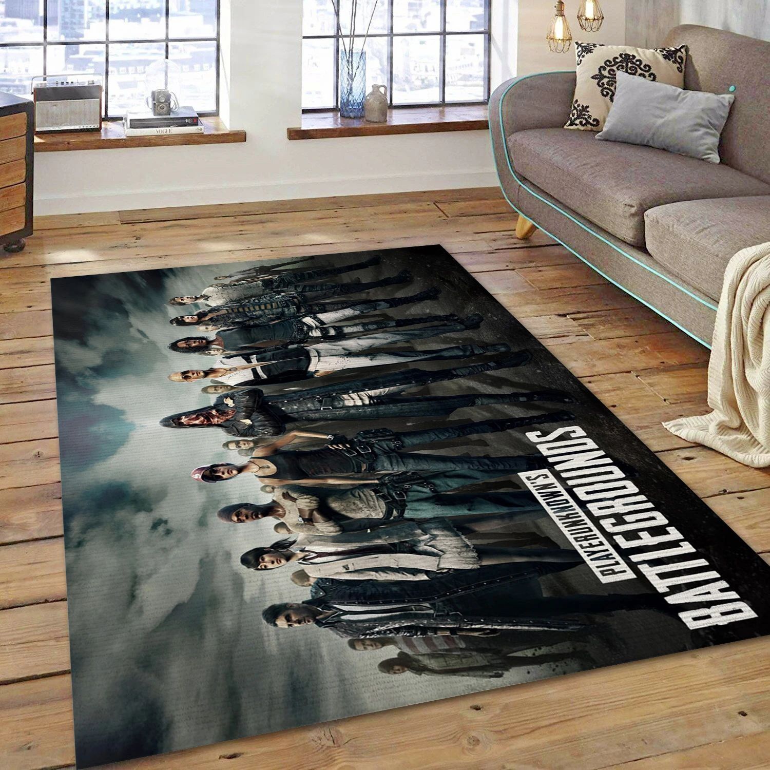 Pubg Squad Gaming Area Rug