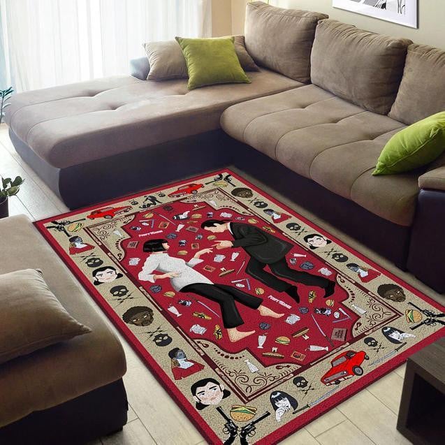 Pulp Fiction Rug Chrismas Gift - Indoor Outdoor Rugs