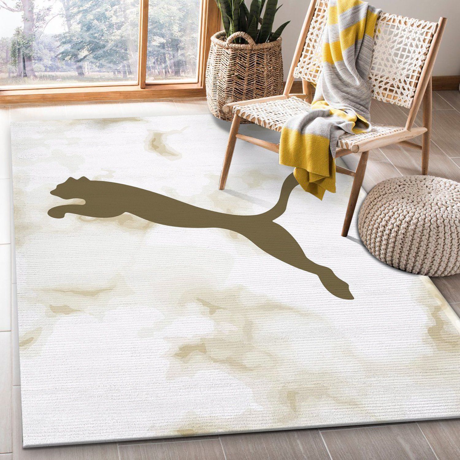 Puma Rectangle Rug Fashion Brand Rug Christmas Gift US Decor - Indoor Outdoor Rugs