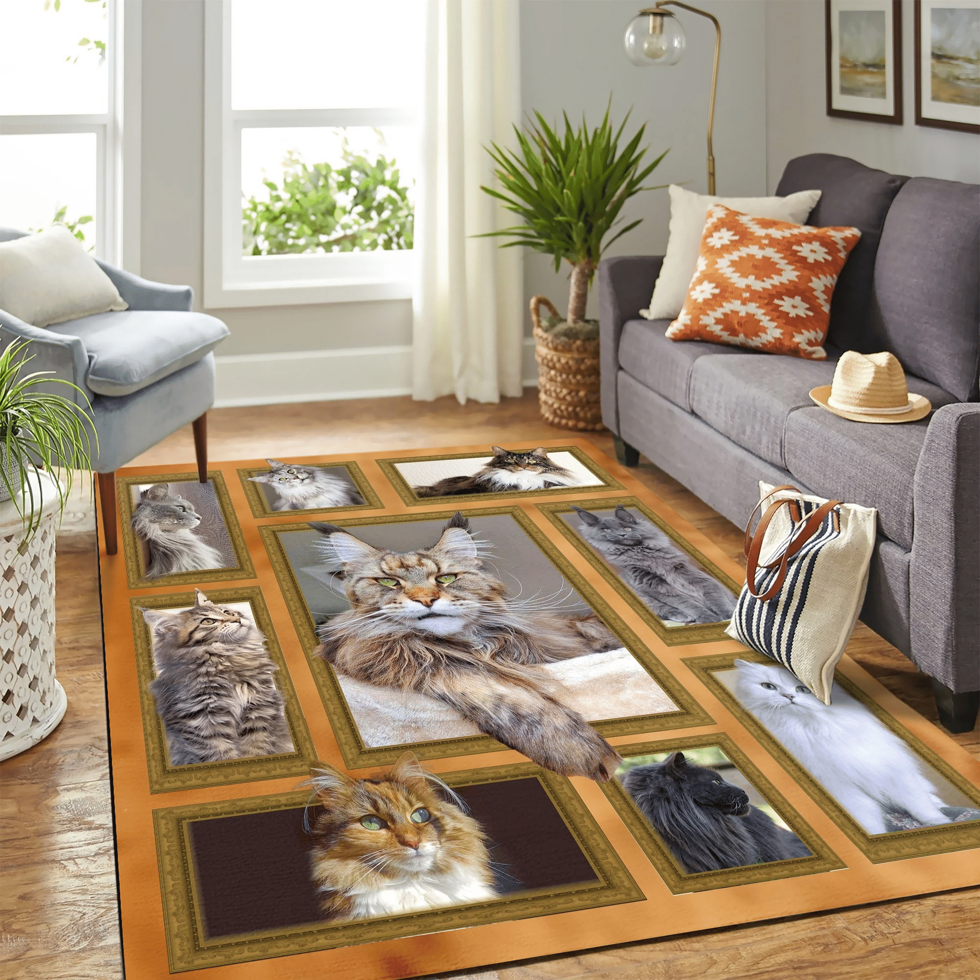 Quilt Cat Mk Carpet Area Rug - Indoor Outdoor Rugs