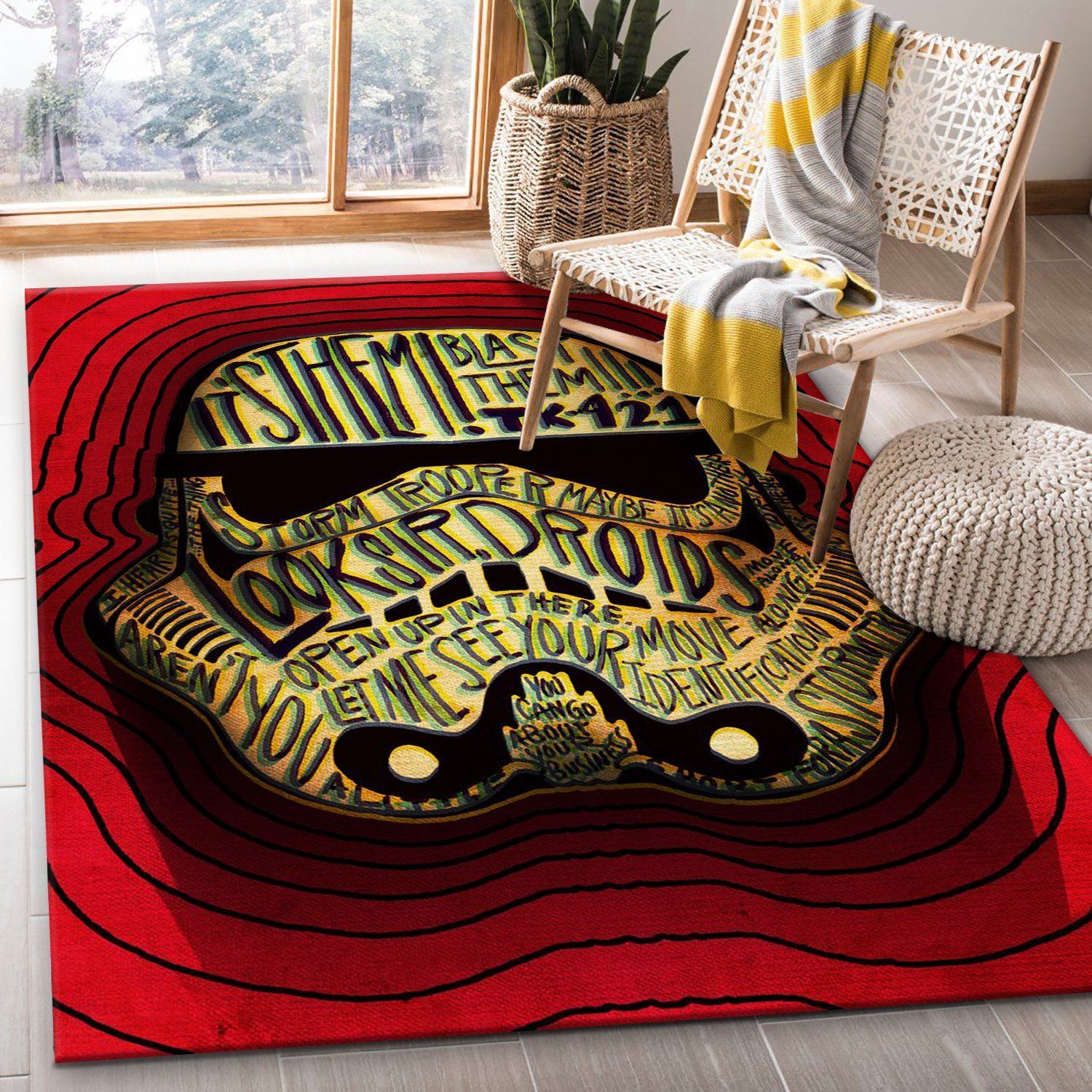 Quoted Star War Area Rug